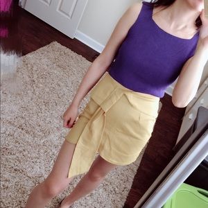 Purple knit tank top